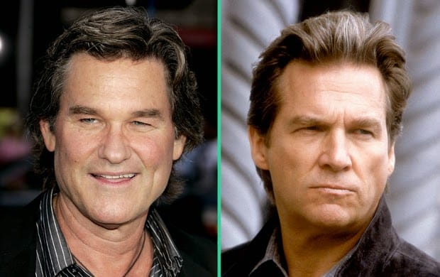 Famous doppelgangers- Jeff Bridges and Kurt Russell