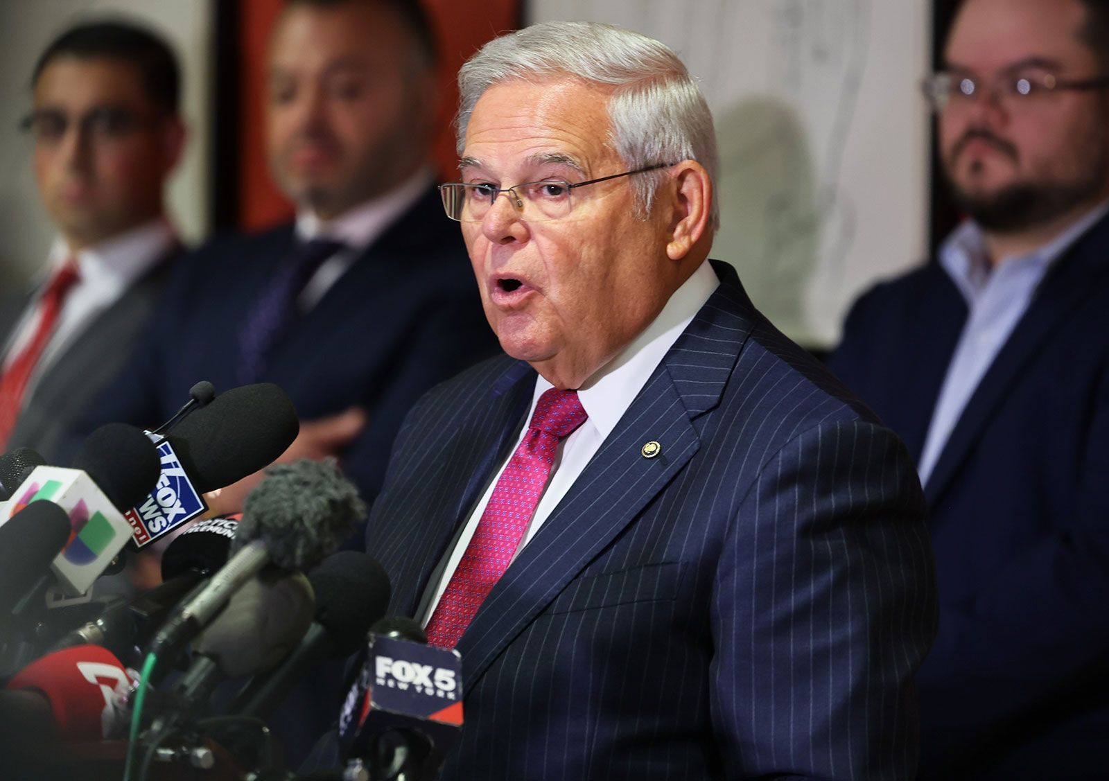 Sen. Bob Menendez charged with obstruction of justice in a bribery case