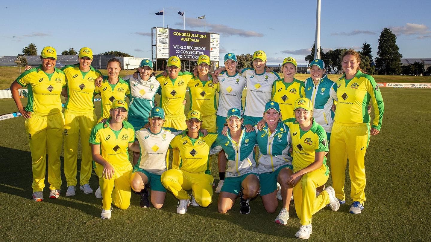 Australia women unbeaten in ODIs since 2018