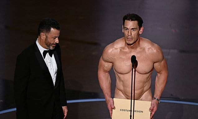 Here's why John Cena presented the award n*de at the Oscars 2024