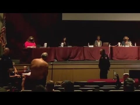 Dripping Springs man bares thoughts on mask mandates at heated school board meeting