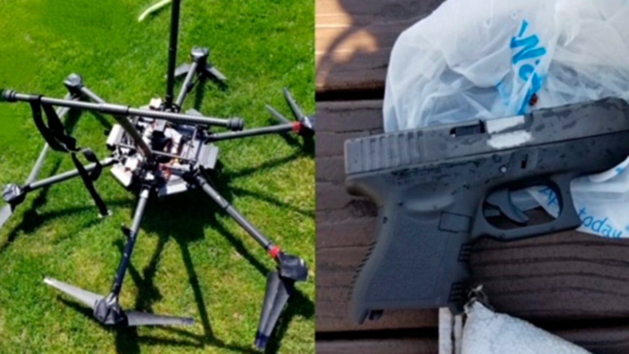 A drone carrying guns from the U.S. crashes into tree in Canada