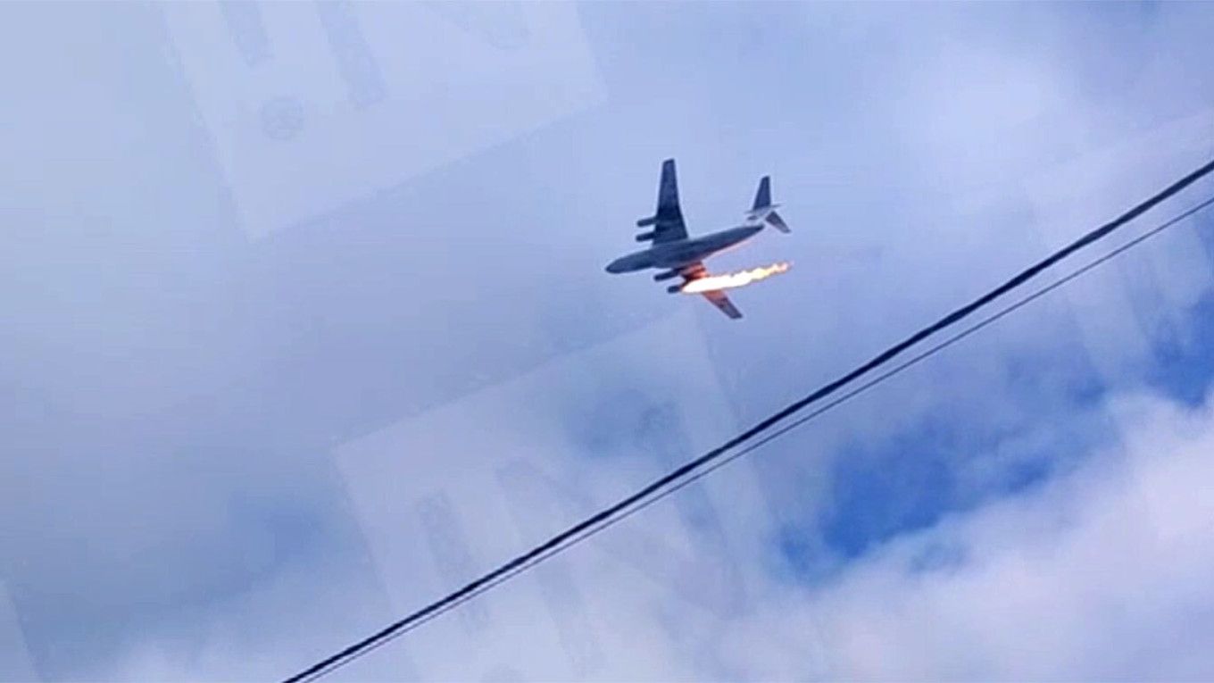 Russian IL-76 military cargo plane crashes with 15 people onboard