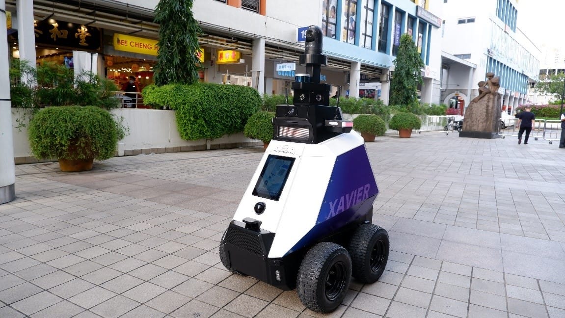 What do these patrol robots do?