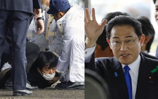 Japan PM Fumio Kishida attacked with a smoke bomb, evacuated from his speech venue in Wakayama