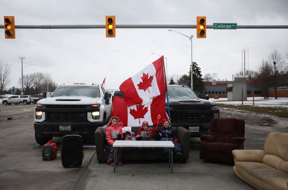 US Canada border protests