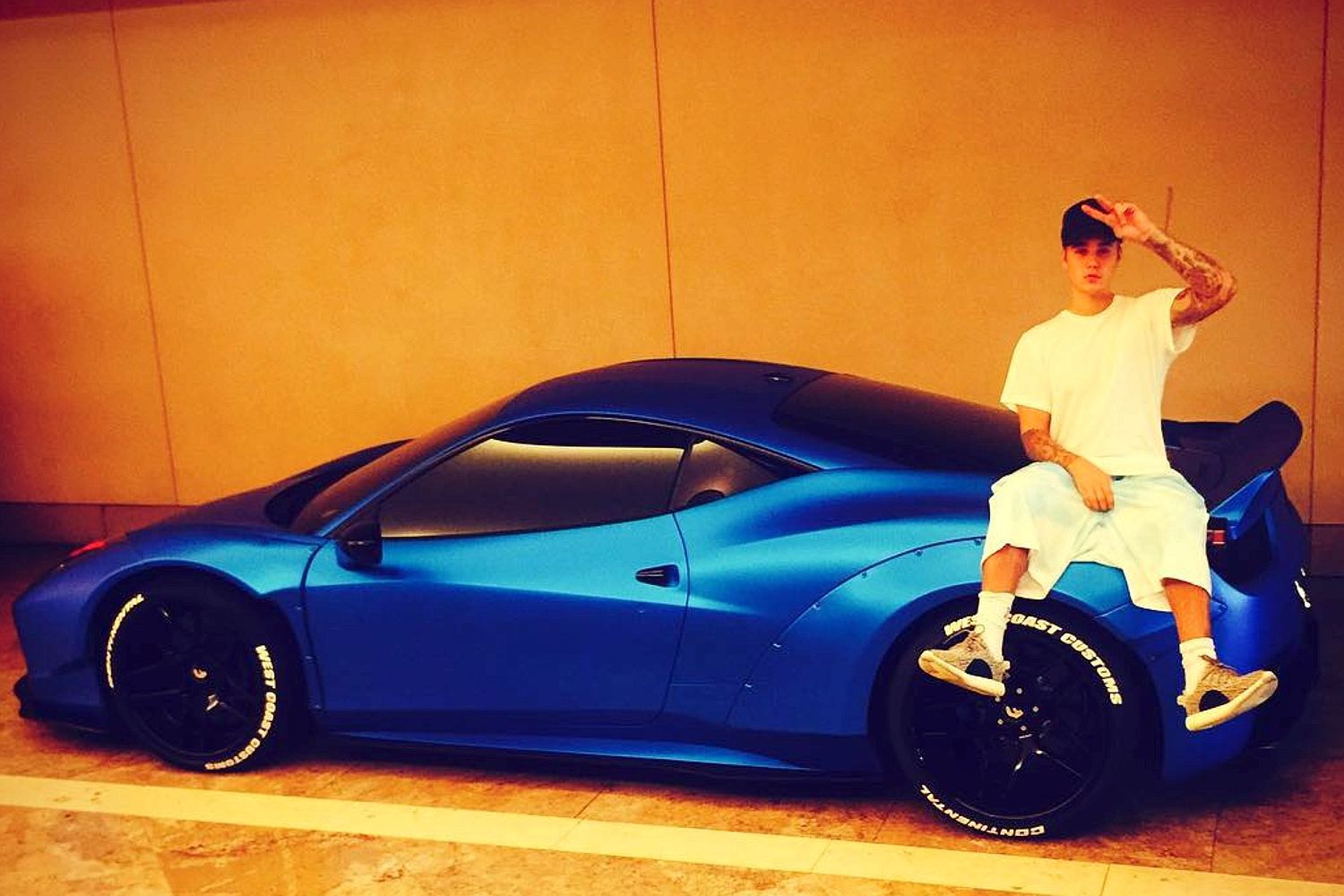 Why is Justin Bieber on Ferrari's blacklist?