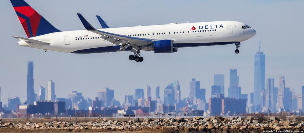 Delta Airlines Boeing plane's emergency exit slide detaches mid-air