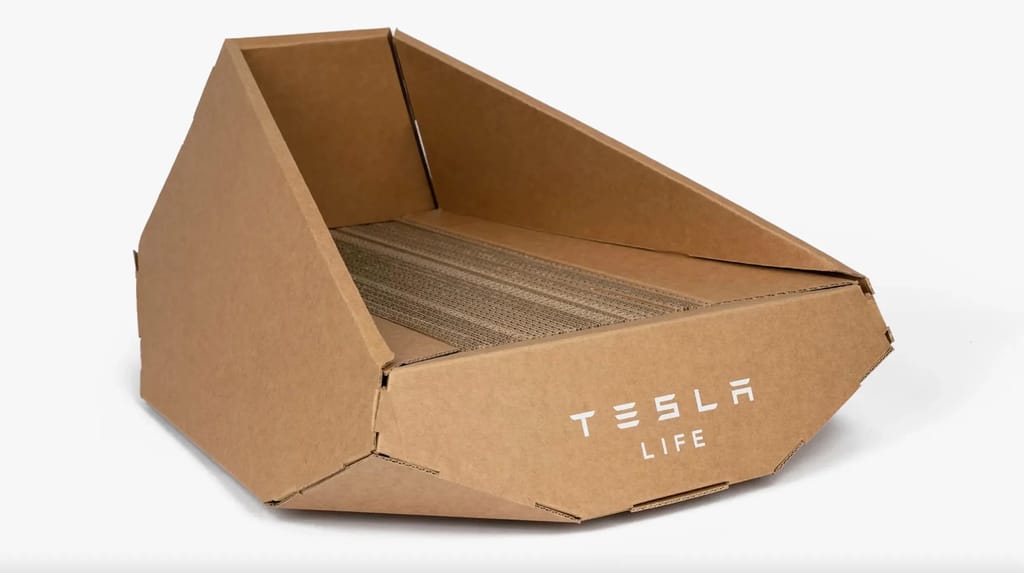 Tesla selling Cybertruck-inspired cat beds in China