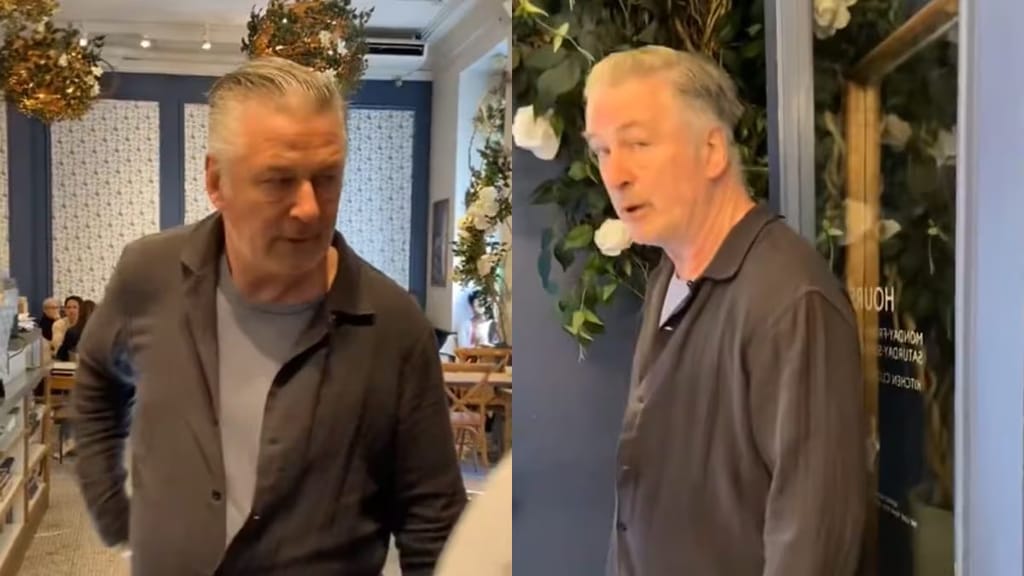 Watch: Alec Baldwin smacks anti-Israel protester's phone on being hounded to say ‘Free Palestine’ in coffee shop