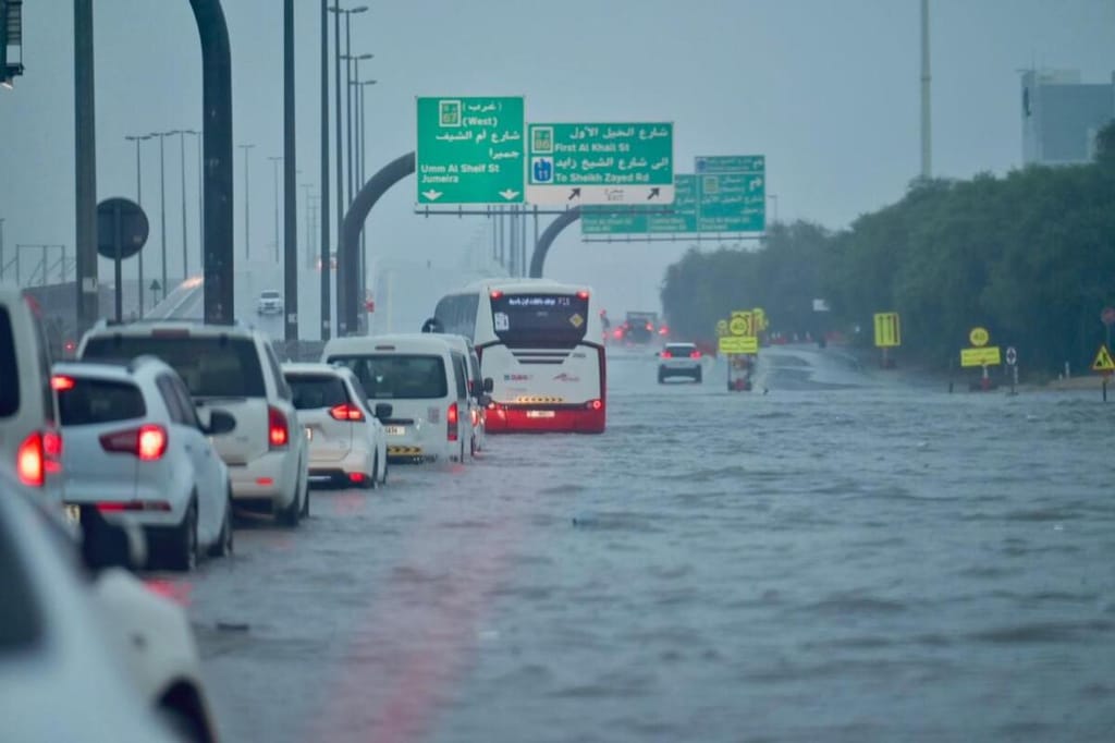 What is 'cloud seeding' that may have caused flooding in Dubai?