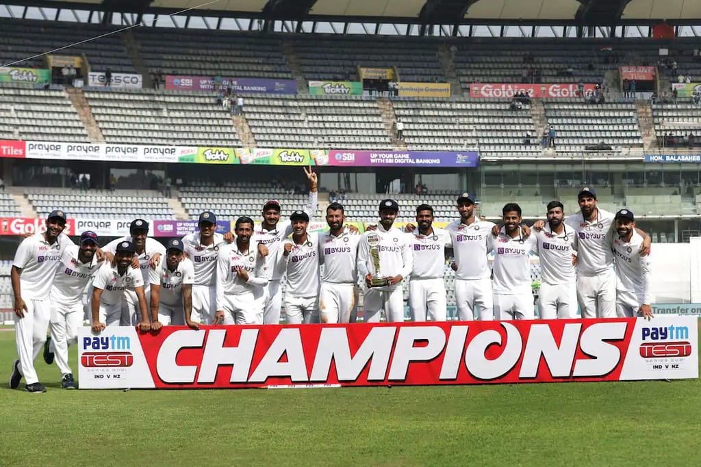 Ravichandran-Ashwin-Mayank-Agarwal-Shine-as-India-Beat-New-Zealand-by-372-Runs-to-Win-Series-1-0-at-Wankhede-Stadium©BCCI