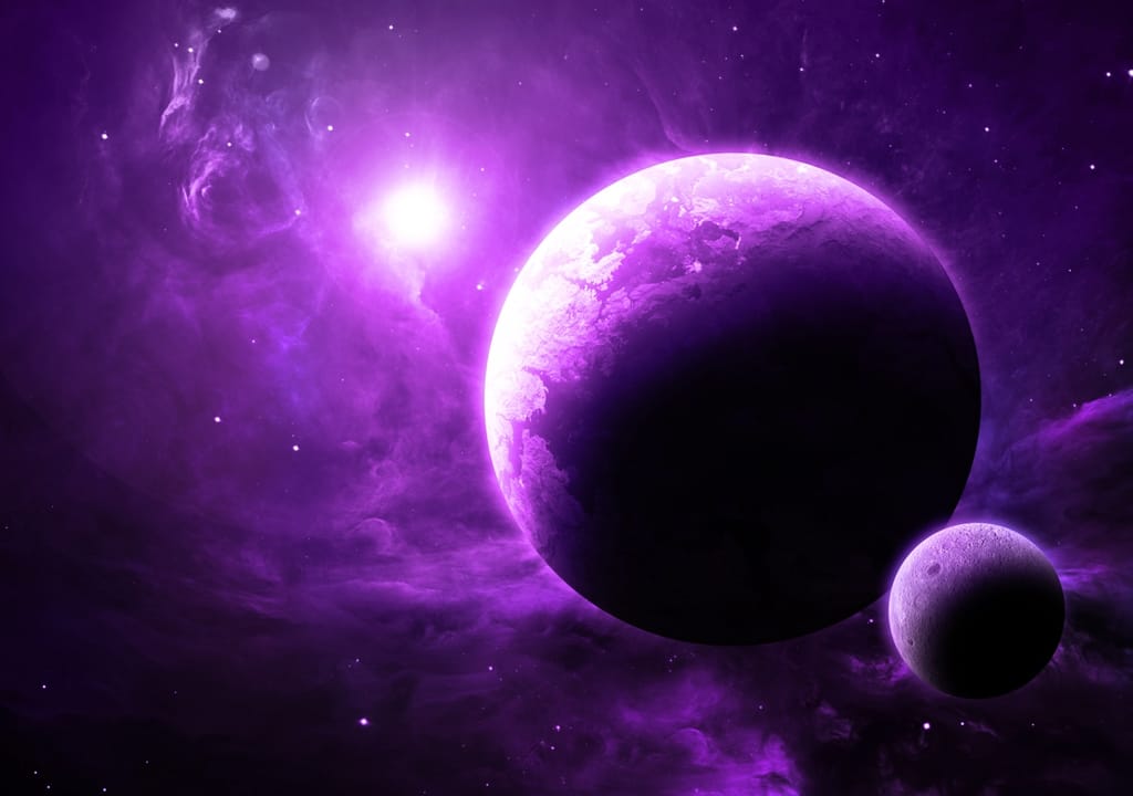 Scientists suggest that alien life might be hiding within the purple hue of the universe