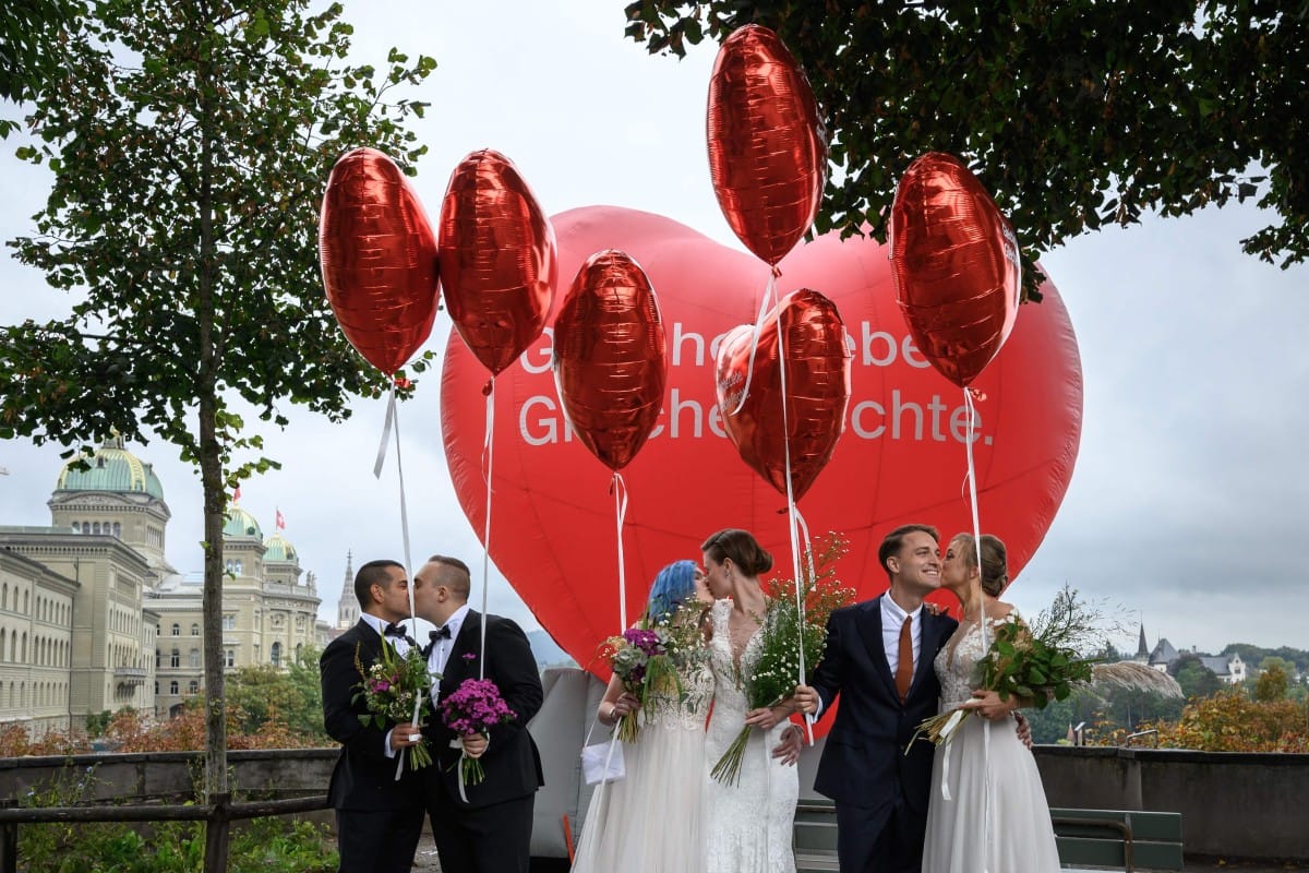 Switzerland legalizes same-sex marriage, gets a nearly two-thirds majority of votes