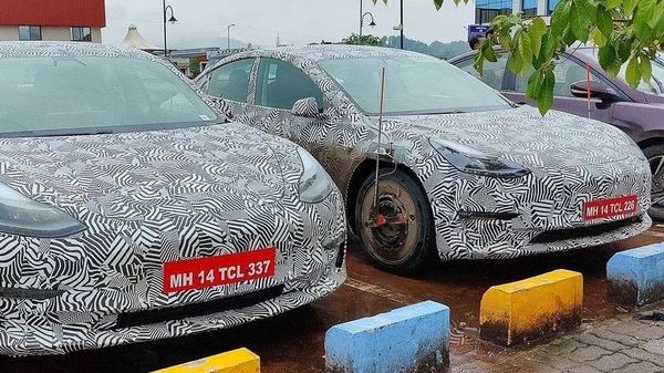Camouflaged Tesla Model 3 cars found being tested in India
