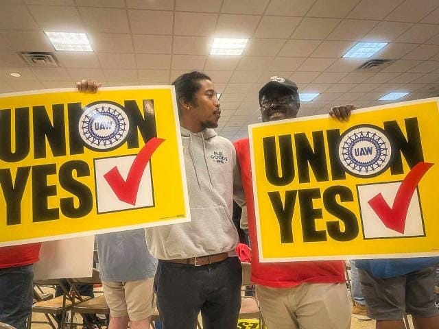Historic: Volkswagen employees in Tennessee have voted in favour of unionization