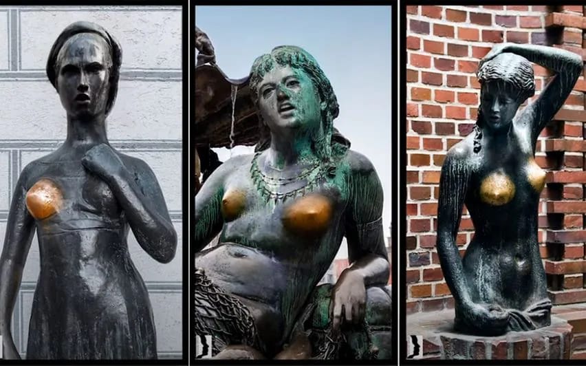 'Sexual harassment leaves a mark': Female statues in Germany fade due to frequent touching