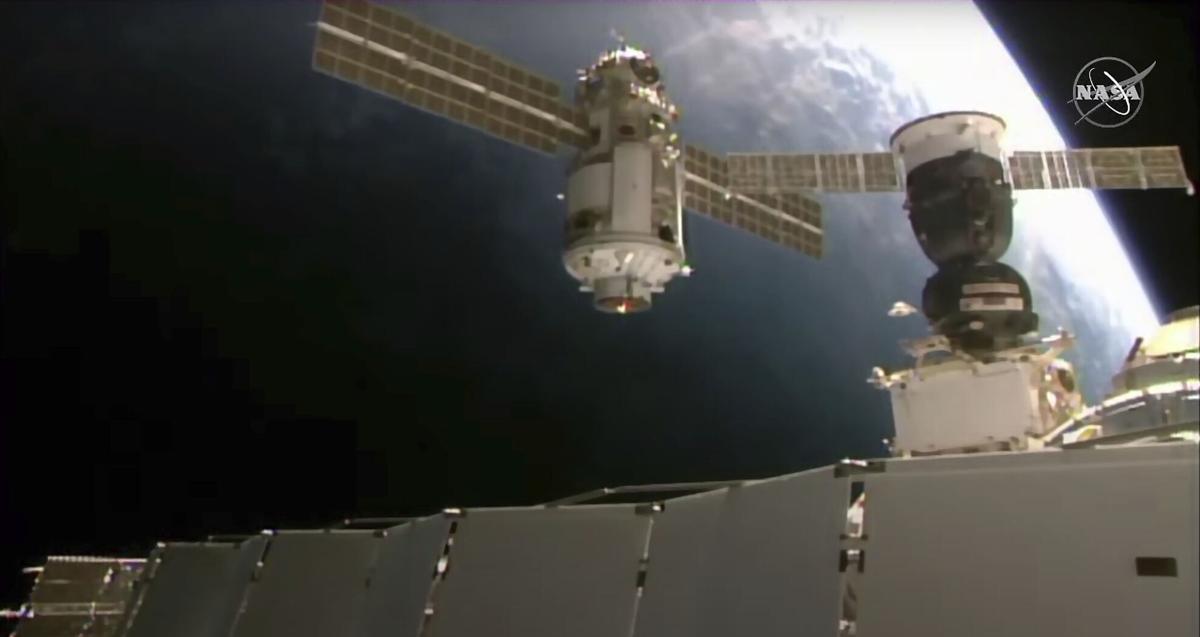 New Russian lab briefly knocks International Space Station out of position