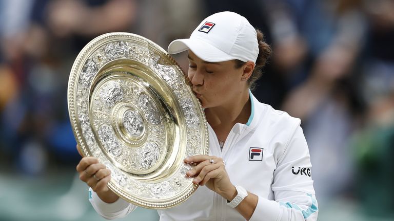 Wimbledon champion Ash Barty was once a cricketer, played in WBBL for Brisbane Heat