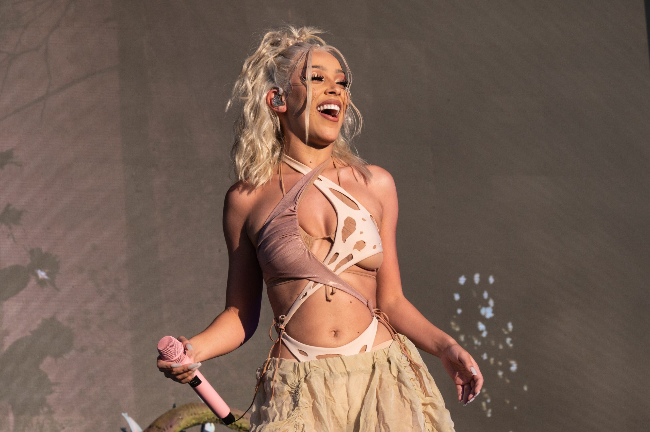 Doja Cat stops live performance to help a distressed fan