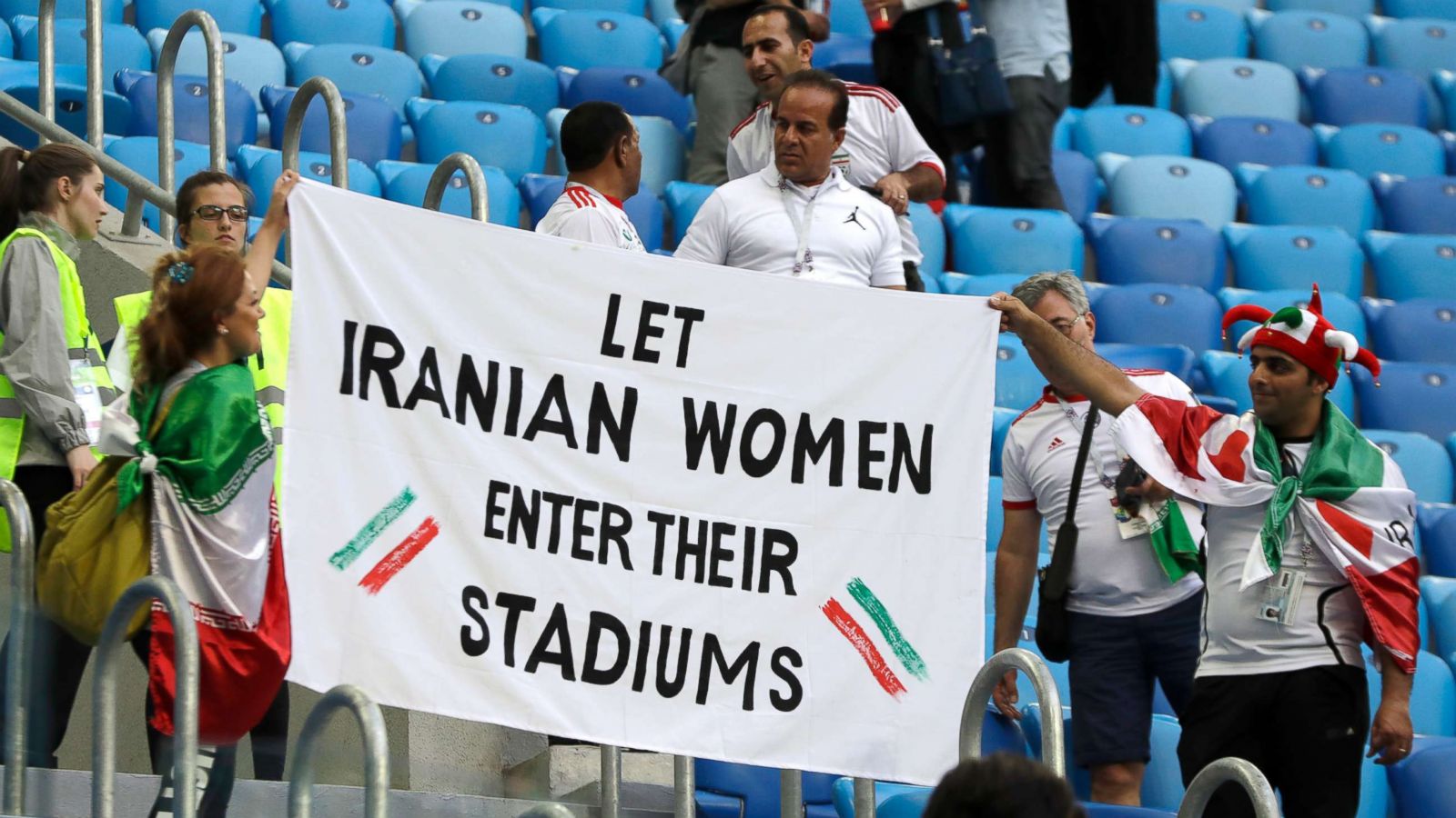 Iran blocks women from attending football match