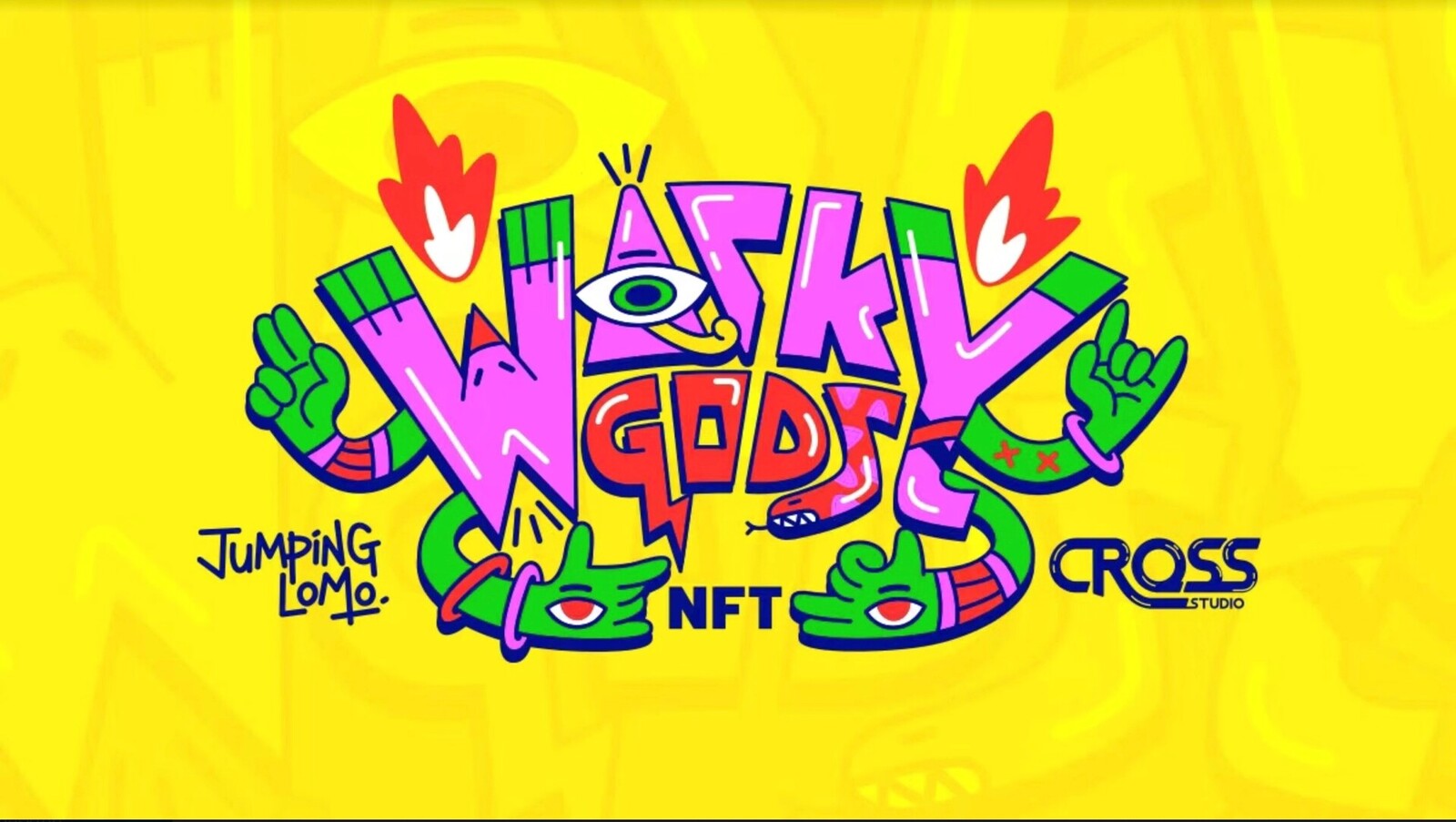 “What if the Gods Took a Little Trip Down to Earth?” Wacky Gods NFT Collection by Jumping Lomo X Cross Studio Coming Hot