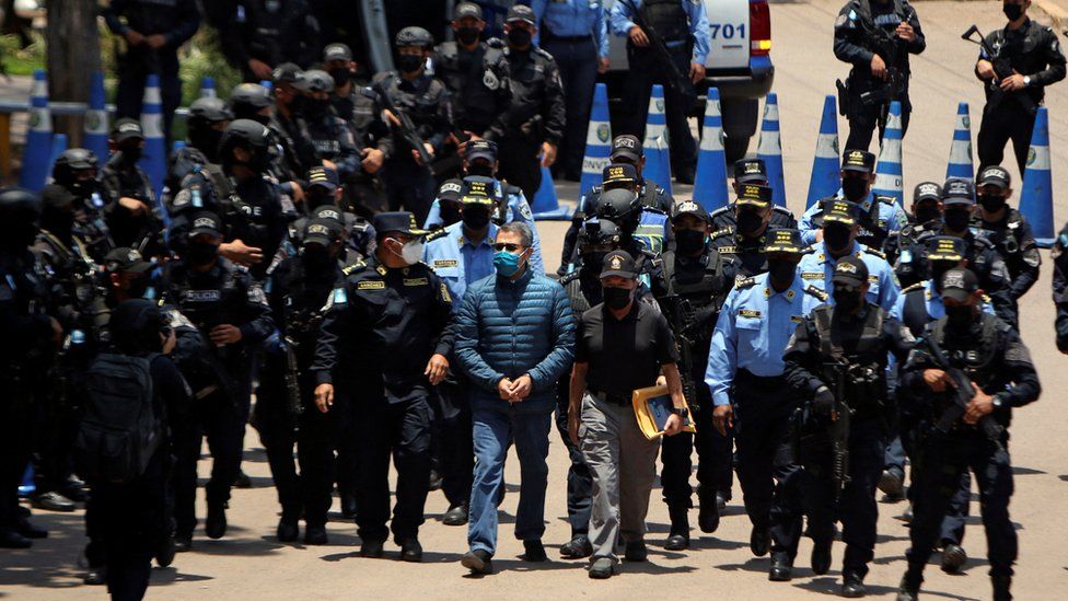 Juan Orlando Hernandez, ex-Honduran president extradited to the US for drug charges