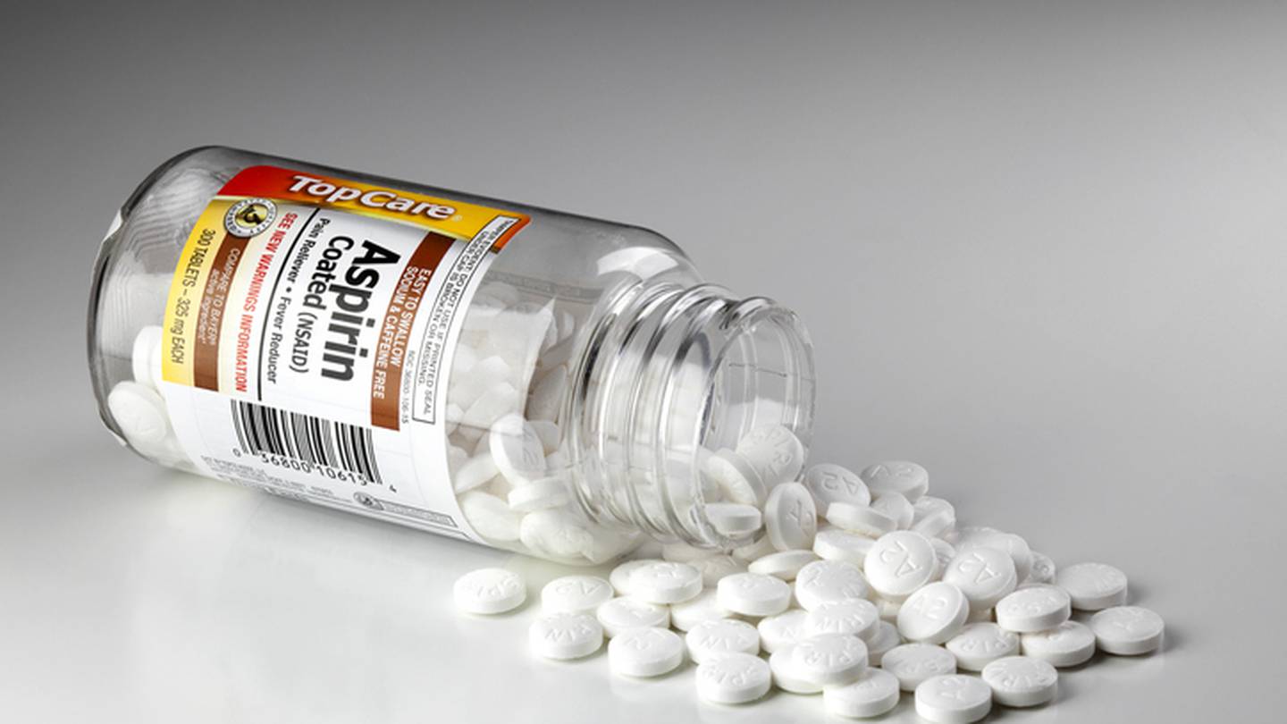 Aspirin is no longer recommended to prevent 1st heart attack, stroke for most adults over 60