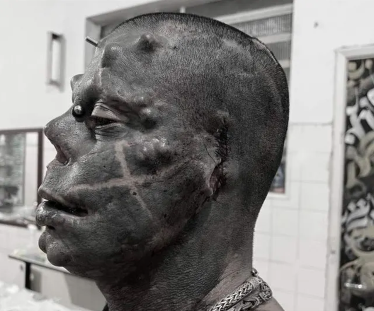 Brazil man, known as ‘Human Satan’, has his ears removed as masks no longer mandatory