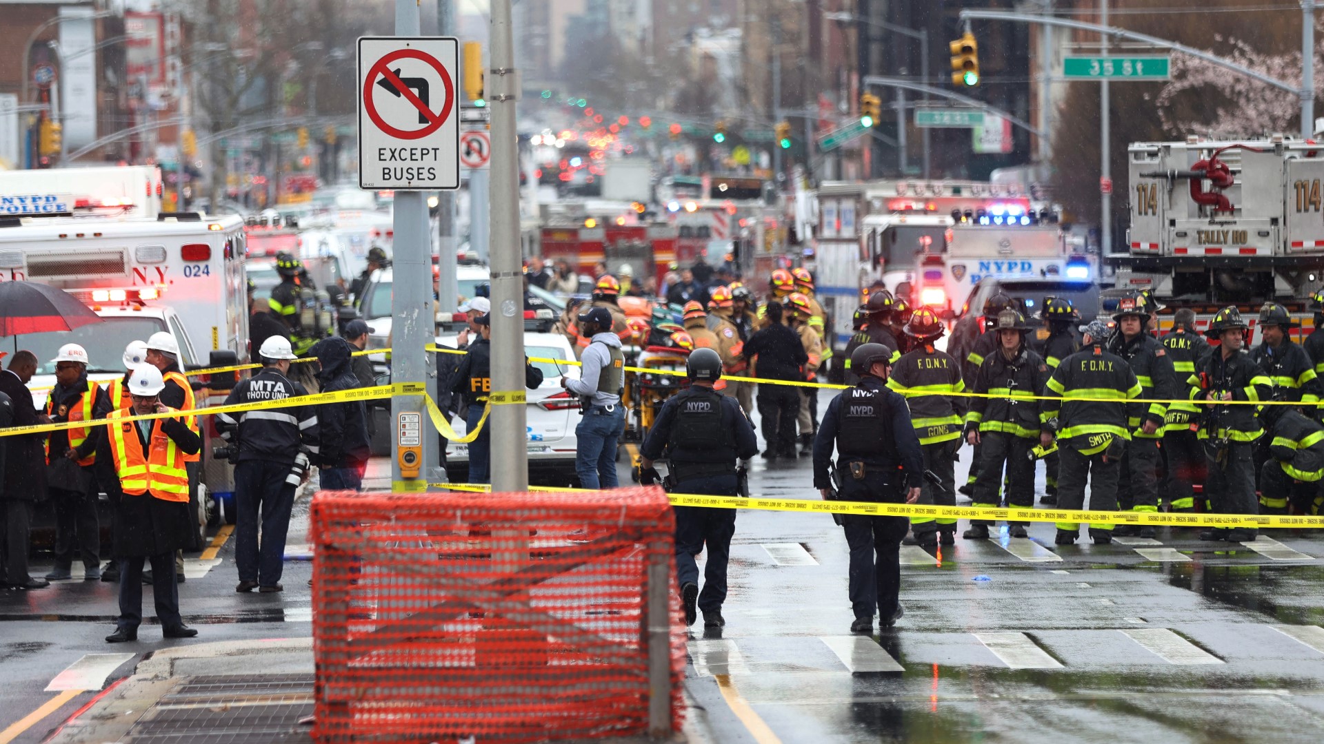 New York subway shooting: Gunman in a gas mask opens fire on Brooklyn subway; at least 11 injured
