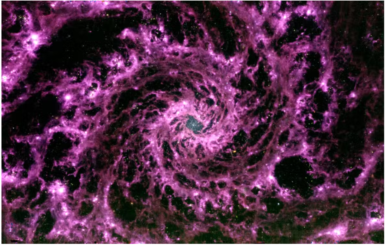NASA’s James Webb Space Telescope reveals a terrifying purple galactic swirl in our universe