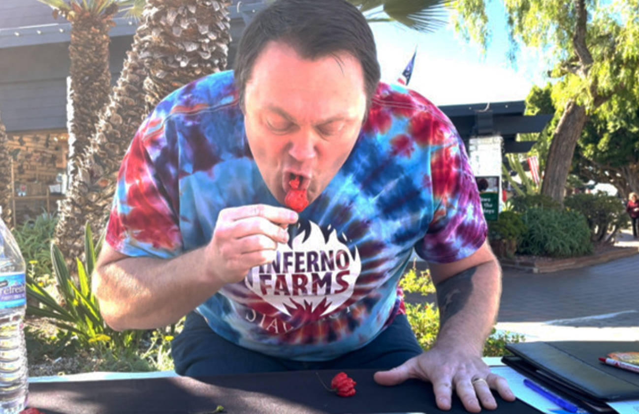 California man eats 17 ghost peppers, 400 times hotter than Tabasco, to break Guinness World Record