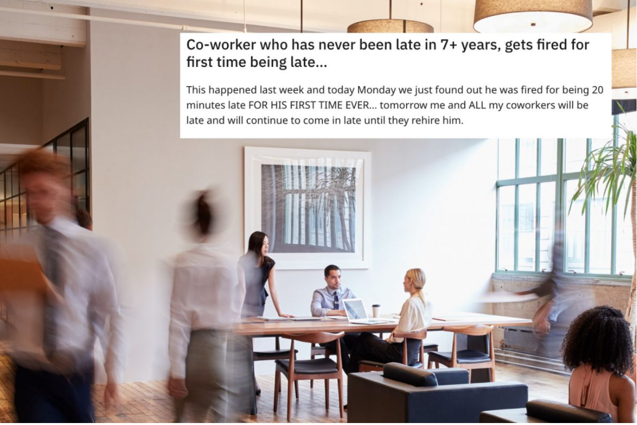 Florida: Employee fired for being late, his colleagues decide to go late every day until he’s rehired