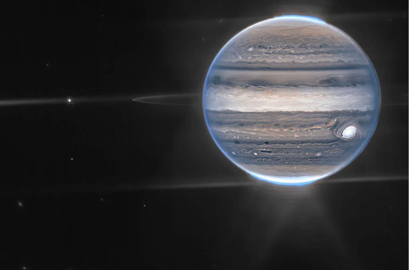 James Webb Space Telescope captures Jupiter’s moons and auroras in a mindblowing image