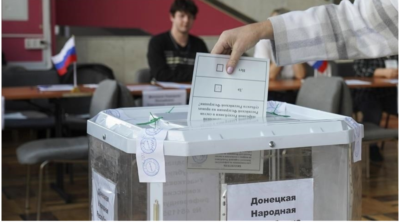 Ukraine war: Russia claims a win in ‘sham’ referendums