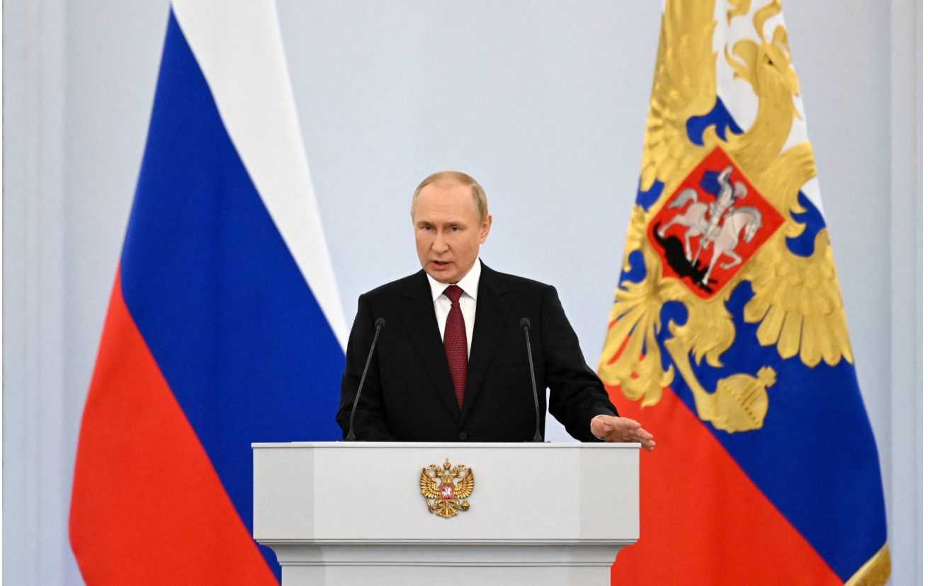Putin signs legislation to annex four Ukraine regions
