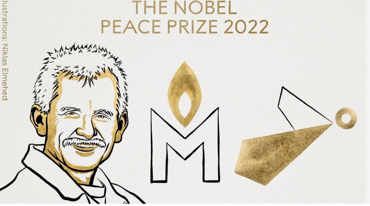 Nobel Peace Prize 2022: Belarus activist Ales Bialiatski, human rights organizations Memorial of Russia, Center for Civil Liberties of Ukraine joint winners