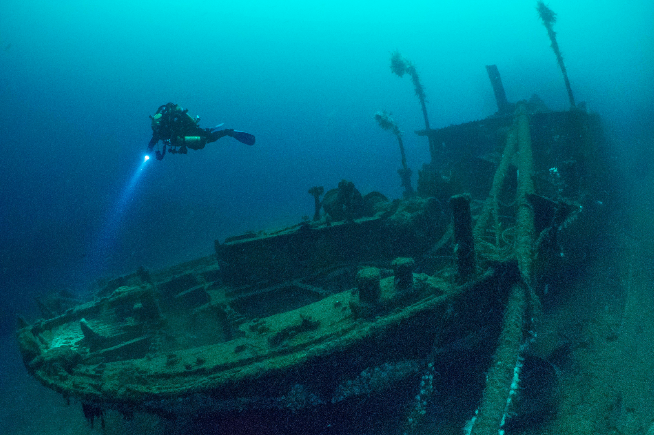 A World War II shipwreck still polluting the North Sea’s ocean floor 80 years later