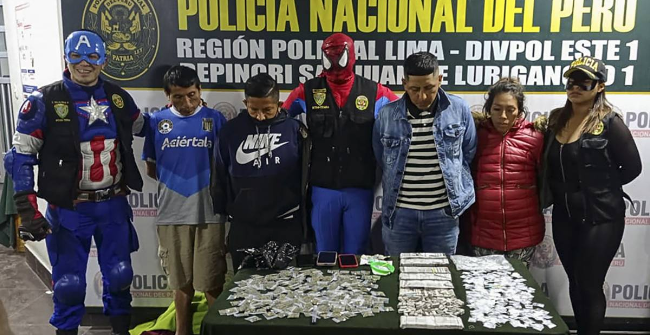 Peru: Cops dressed as ‘Spider-Man’, ‘Captain America’, ‘Thor’ and ‘Black Widow arrest drug dealers
