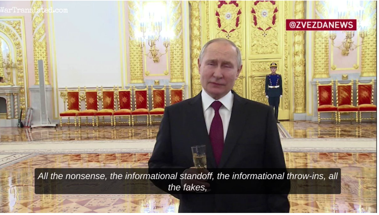 Watch: Visibly drunk Putin’s video stating ‘You started it – not us’ goes viral
