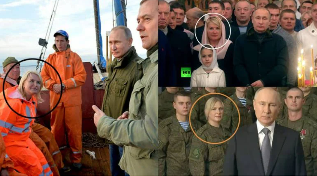 Putin accused of using the same woman in multiple photo-ops