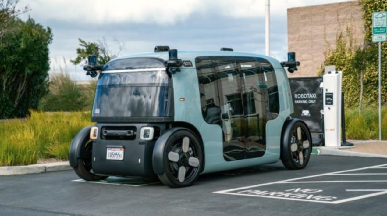 Amazon’s Zoox robotaxi without steering wheel rolls in California’s streets for the first time