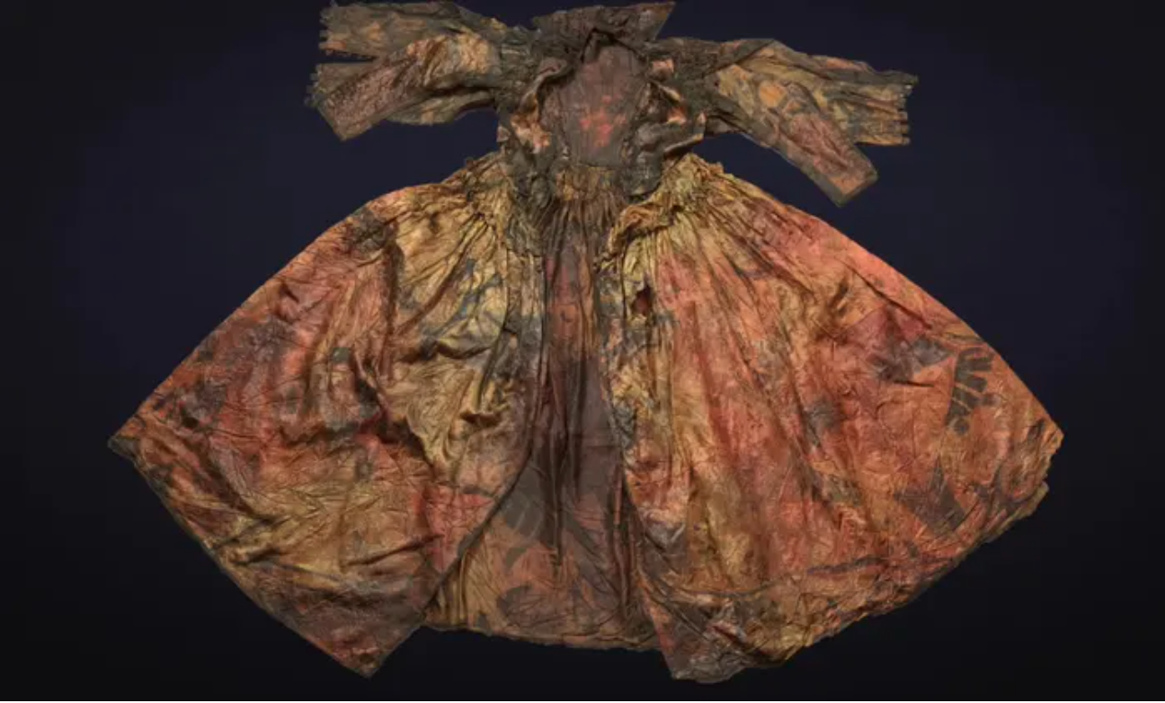 Researchers unearth a stunning silver wedding gown from a 17th-century shipwreck