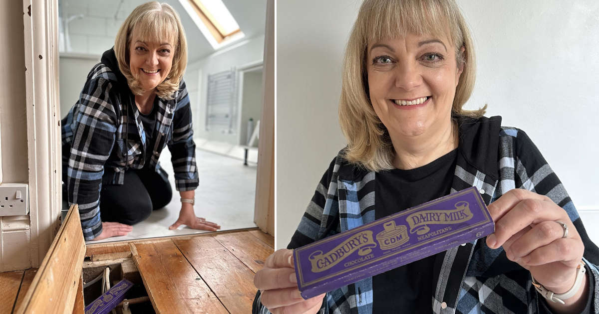 Woman in United Kingdom finds 100-year-old Dairy Milk under floorboards