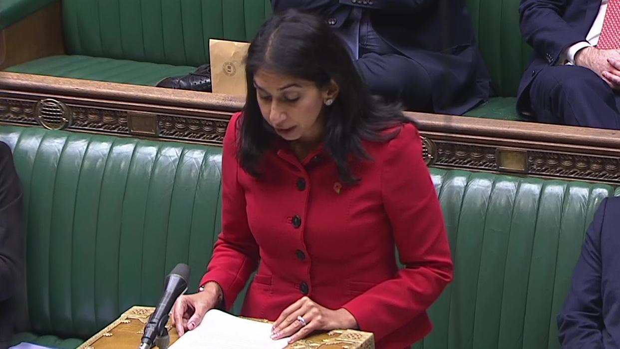 Suella Braverman, UK Home Secretary, introduces Illegal Migration Bill to House of Commons