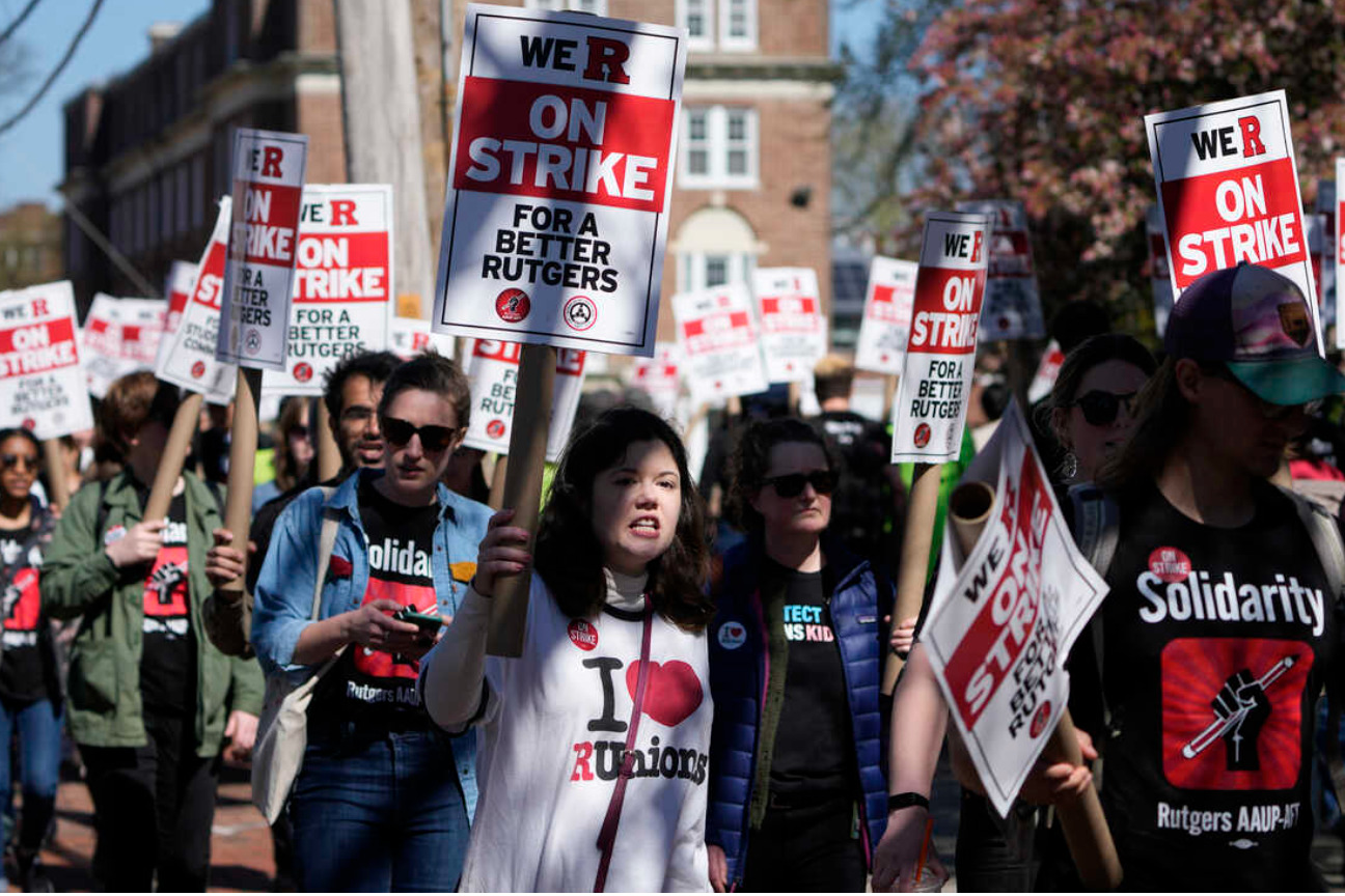 Phil Murphy is negotiating between Rutgers University & unions