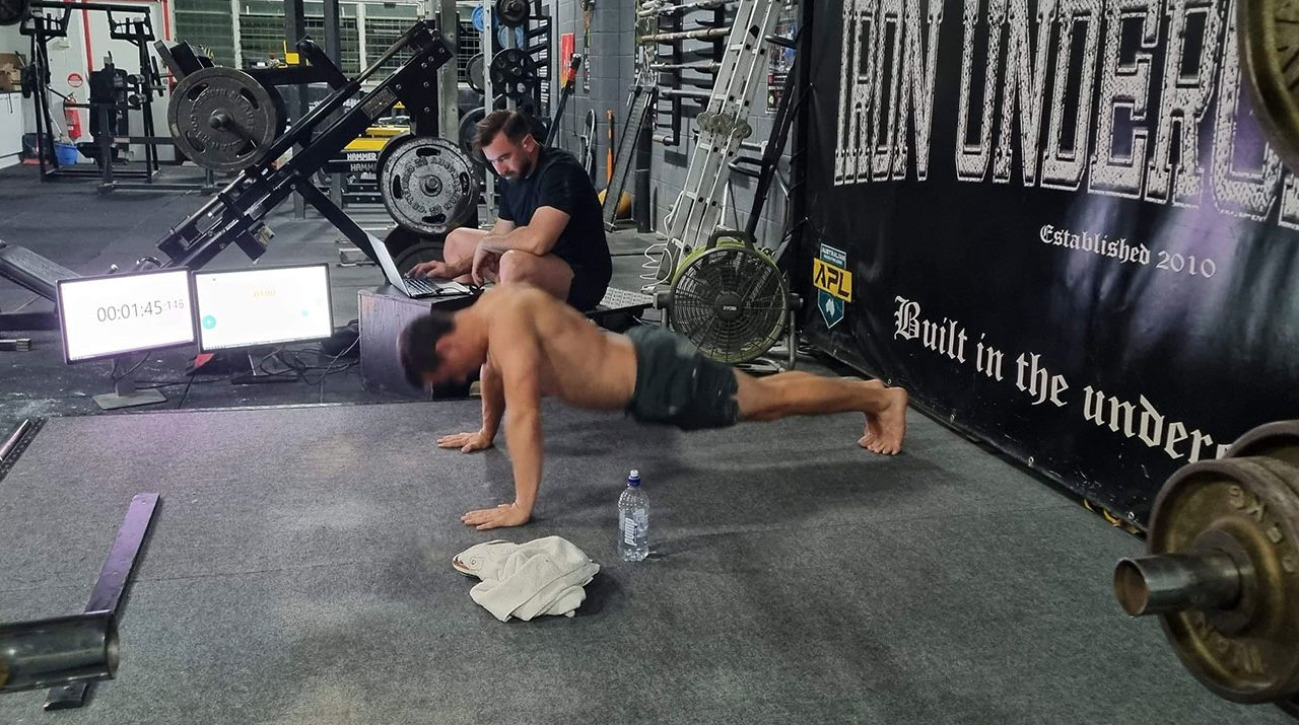 Australian man breaks Guinness World Record with 3206 push-ups in an hour