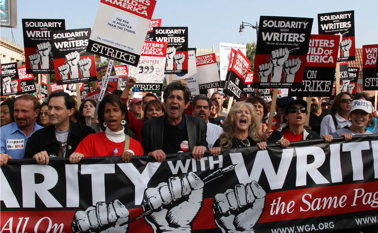 Hollywood writers vote on whether to give negotiators the power to call a strike