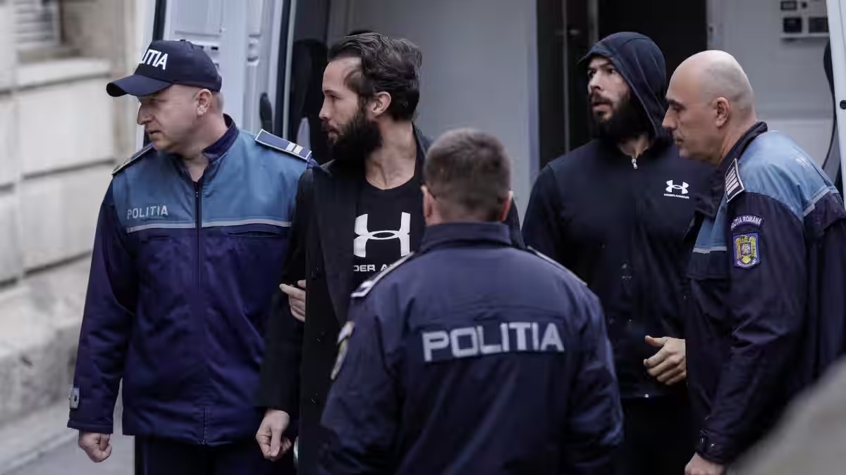 Andrew Tate moved from detention to house arrest in Romania