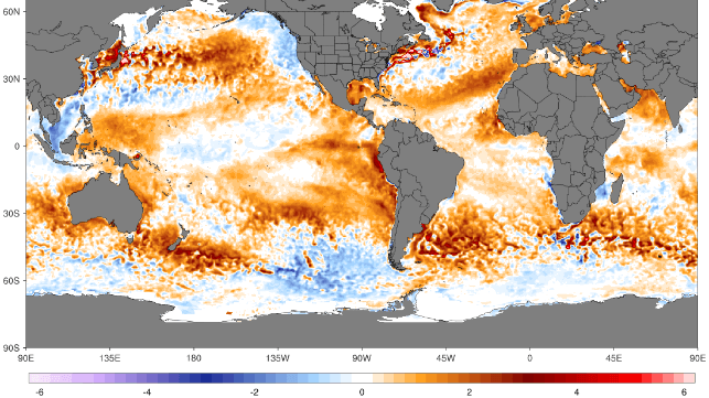 At 21.1 degrees, the world’s ocean surface temperature breaks all previous records